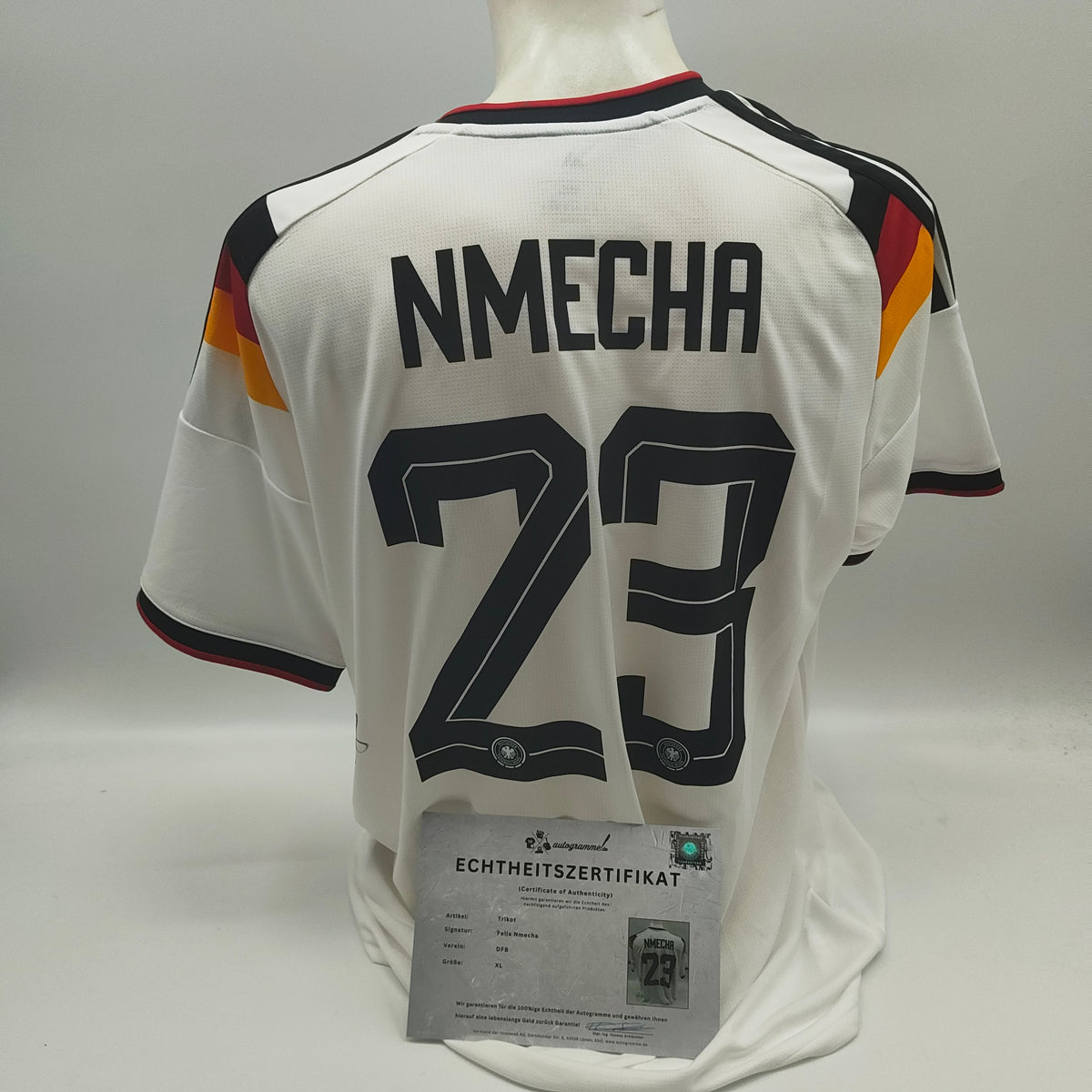 DFB Trikot WM 2026 Felix Nmecha signiert Autogramme Adidas neu XL