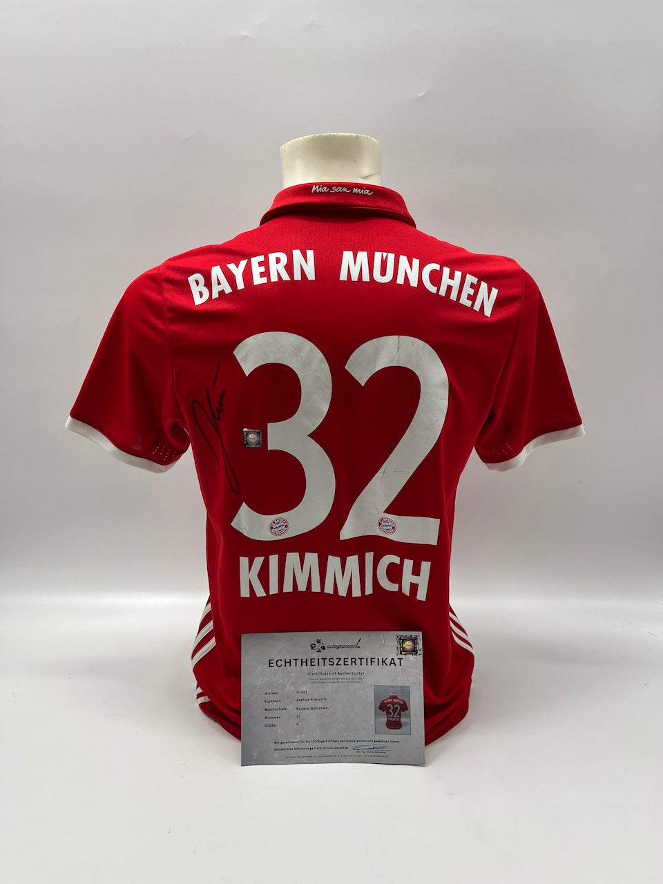 Bayern München Trikot Joshua Kimmich signiert Adidas COA S