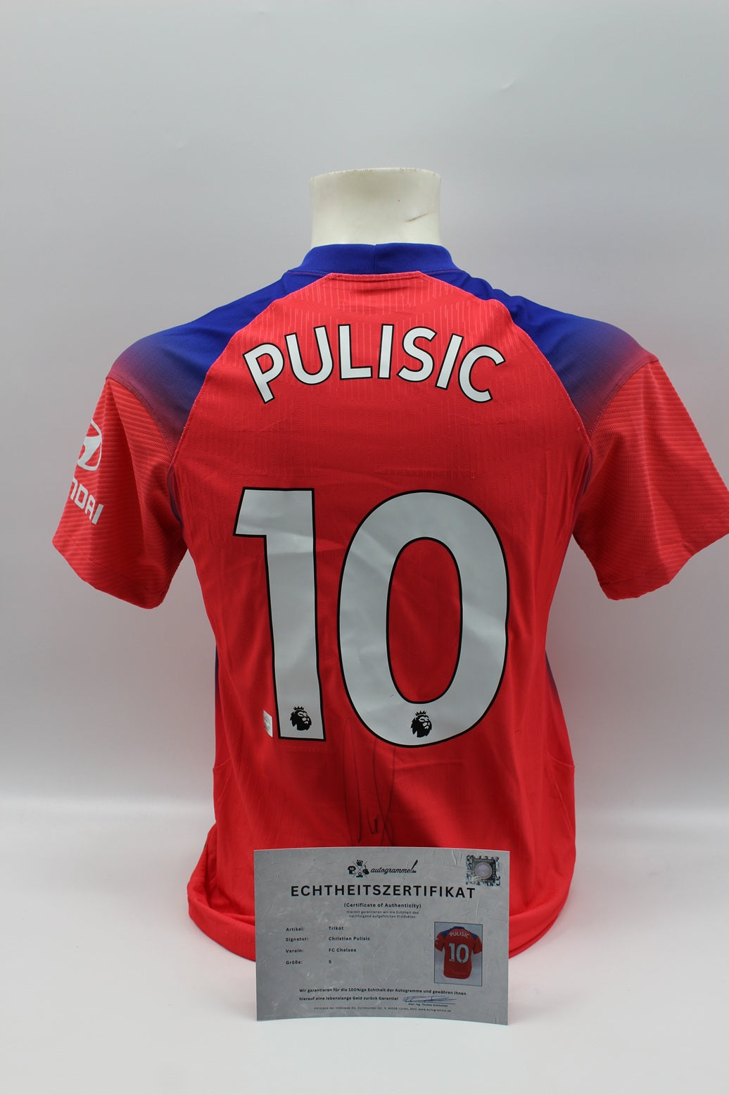 FC Chelsea 20/21 Trikot Christian Pulisic signiert Autogramm Nike S