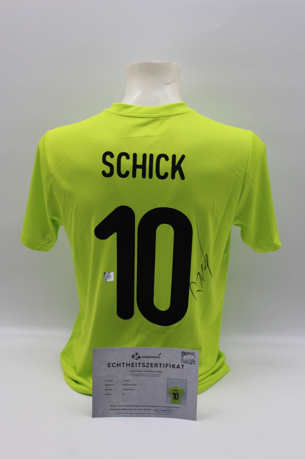 Tschechien 2020 Trikot Patrik Schick signiert COA Autogramm neu M