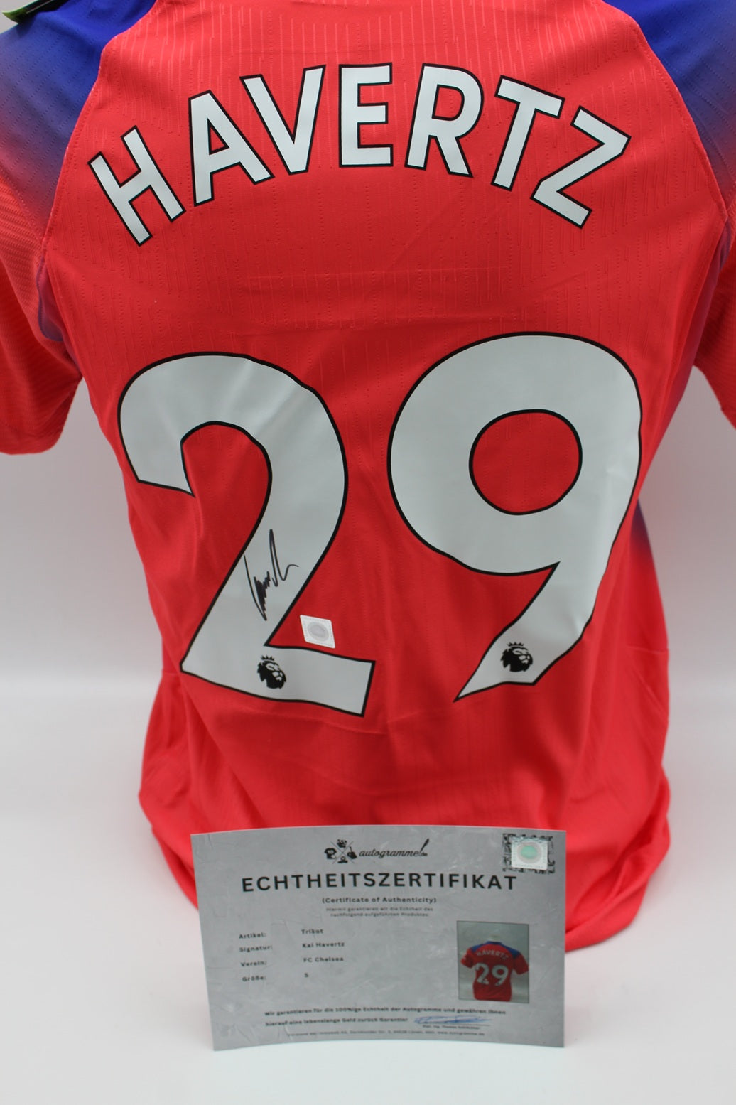 FC Chelsea 20/21 Trikot Kai Havertz signiert Autogramm Nike S