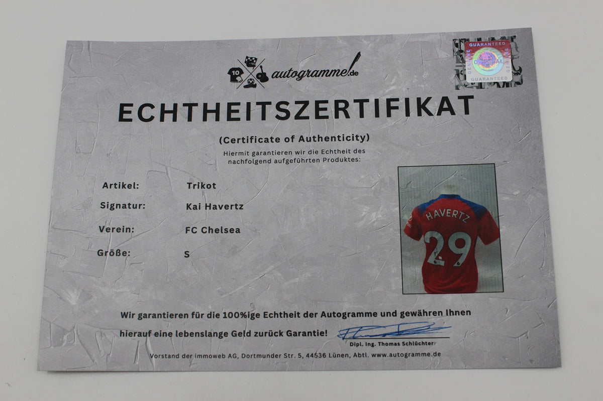 FC Chelsea 20/21 Trikot Kai Havertz signiert Autogramm Nike S