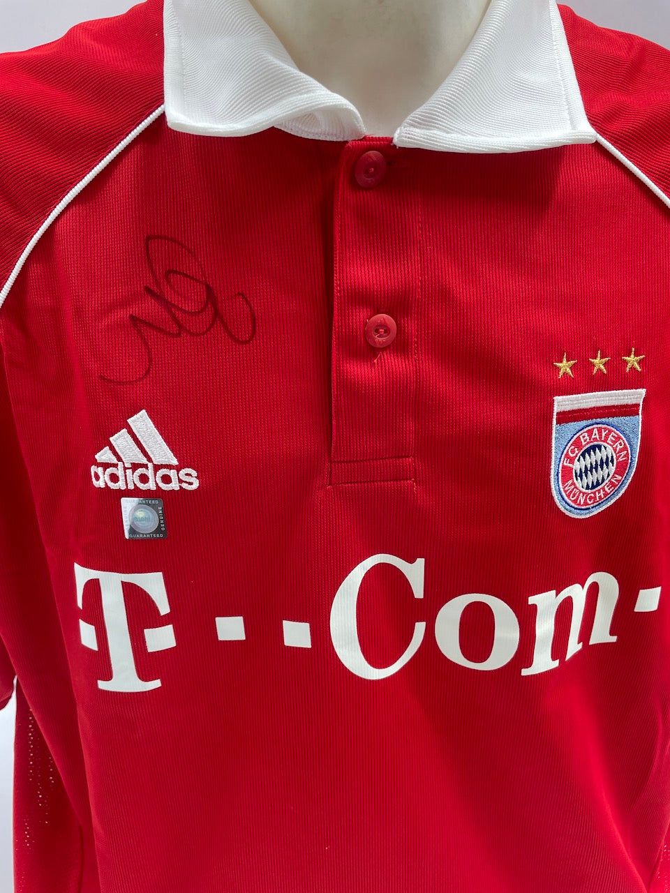 Bayern Munich jersey Mark van Bommel signed Adidas FCB Autogram COA XL