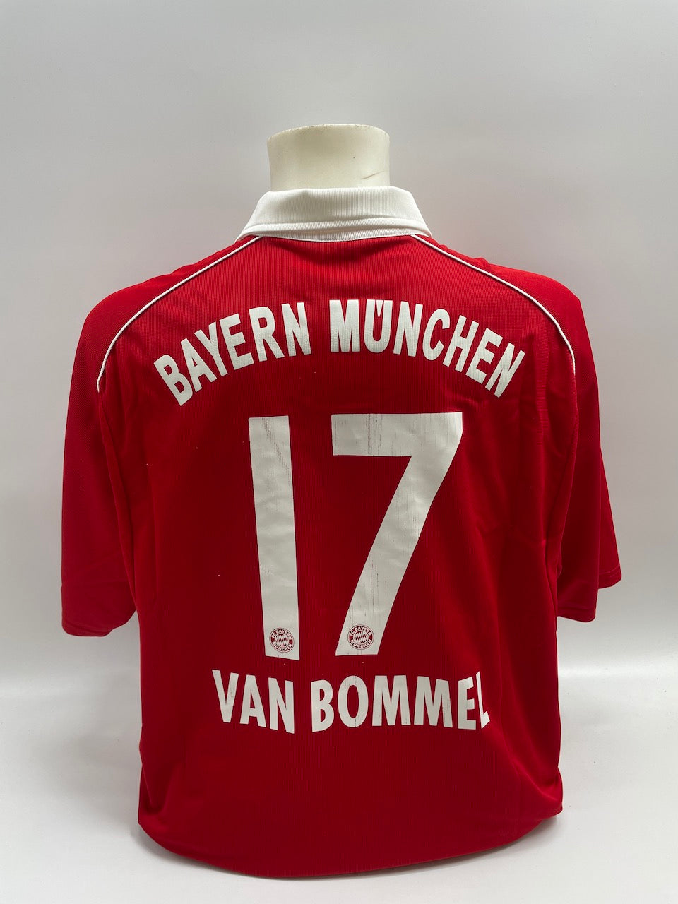 Bayern Munich jersey Mark van Bommel signed Adidas FCB Autogram COA XL