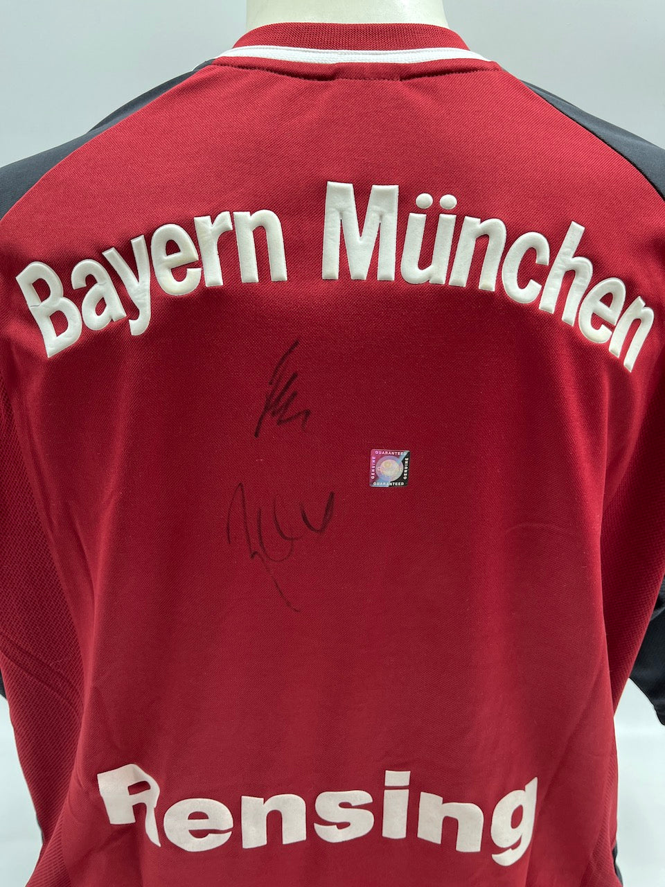 Bayern Munich jersey Michael Rensing & Michael Ballack signed Adidas XL