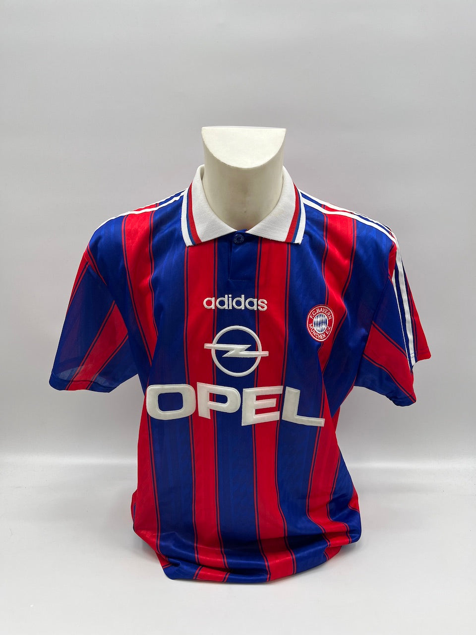 Bayern Munich Trikot 1996/1997 team signed Matchworn Klinsmann Coa Adidas L