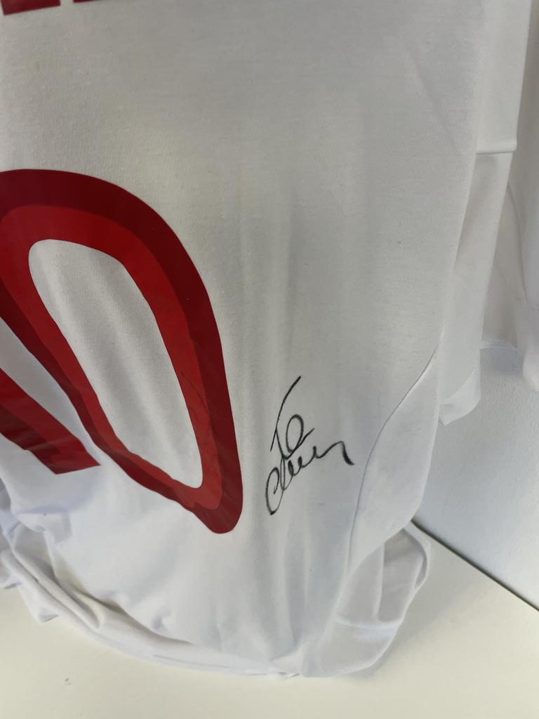 England jersey cleverley signed football autograph autograph football umbro coa XL