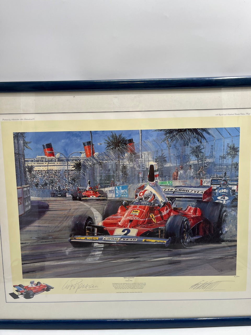 Nicholas Watts - "Regazzoni" Kunstdruck signiert Clay Regazzoni