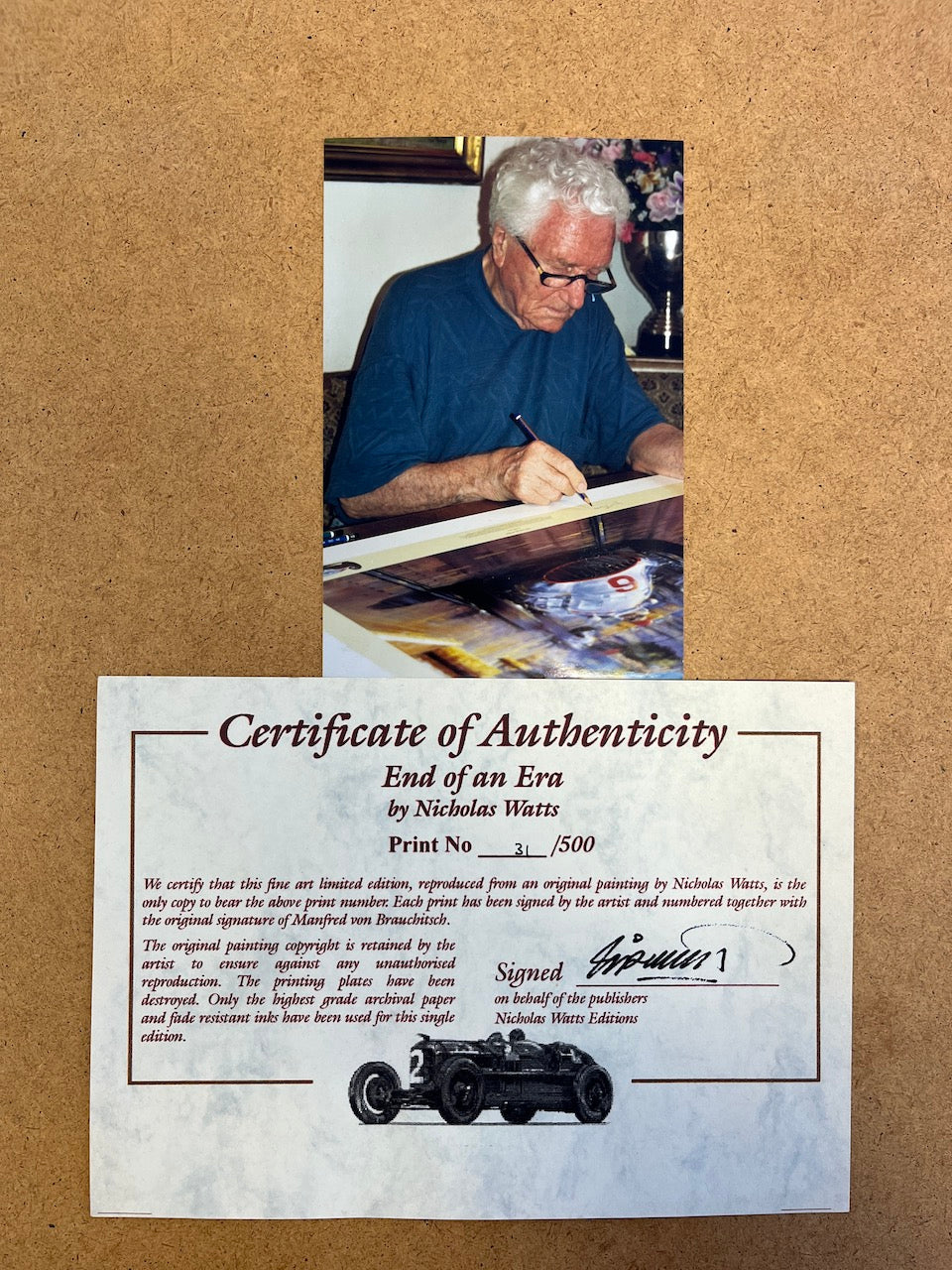 Nicholas Watts - "The End of An era" art print signs Brauchitsch