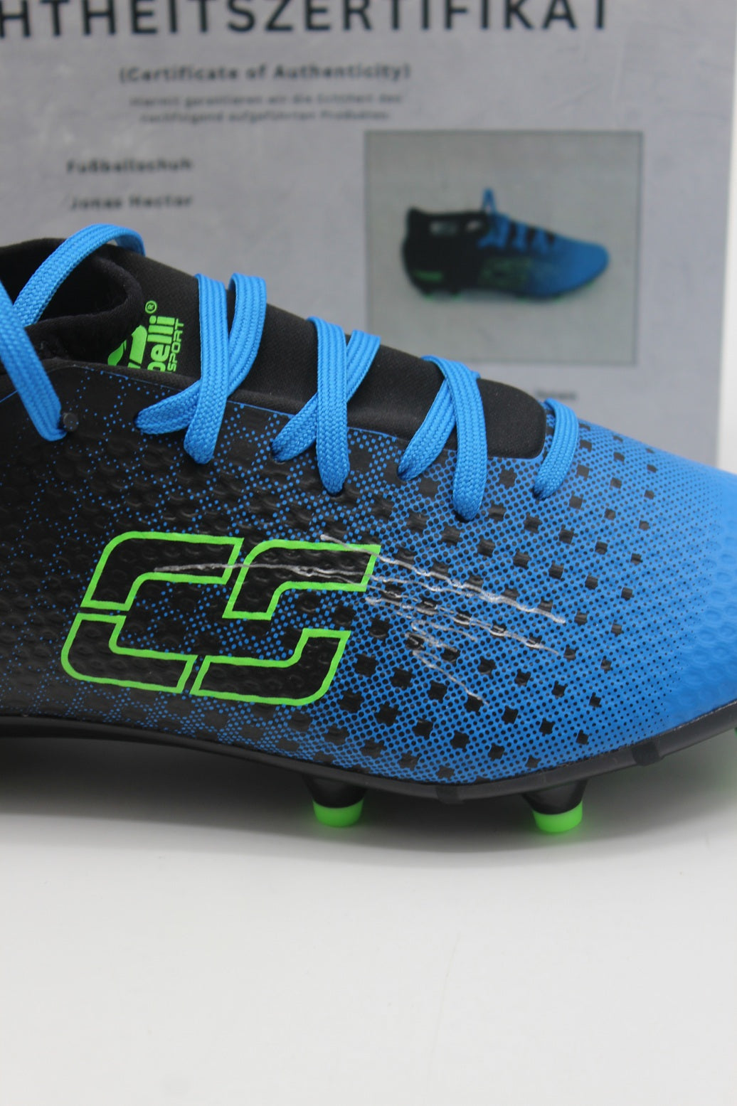Fußballschuh Jonas Hector signiert Autogramm Deutschland Capelli Sport 37 1/2