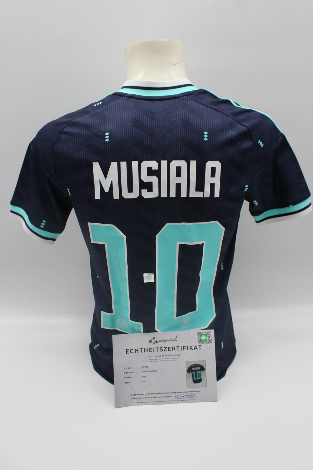 DFB Trikot WM 2026 Jamal Musiala signiert Autogramme Adidas COA neu XS