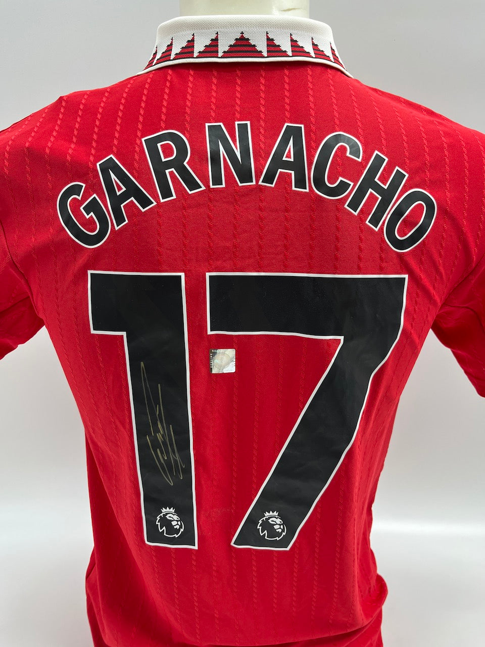 Manchester United Trikot Alejandro Garnacho signiert Autogramm Adidas COA XS