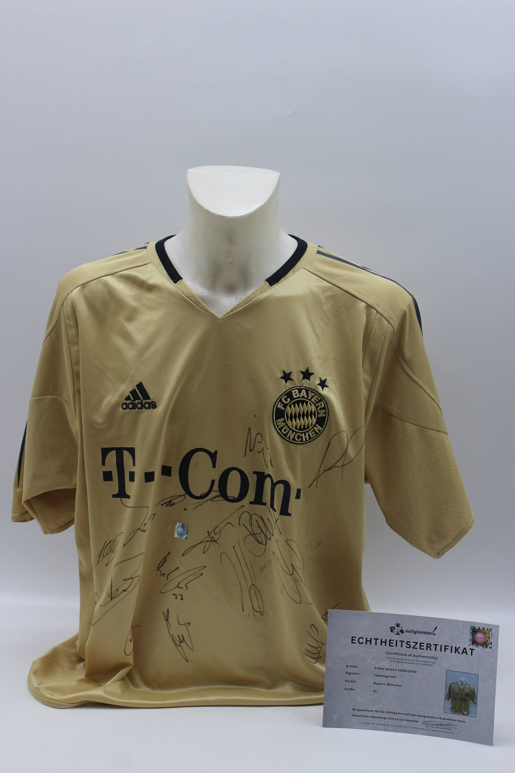 FCB Trikot 2005/2006 Teamsigniert Bayern München Görlitz-Flock Adidas Neu XL