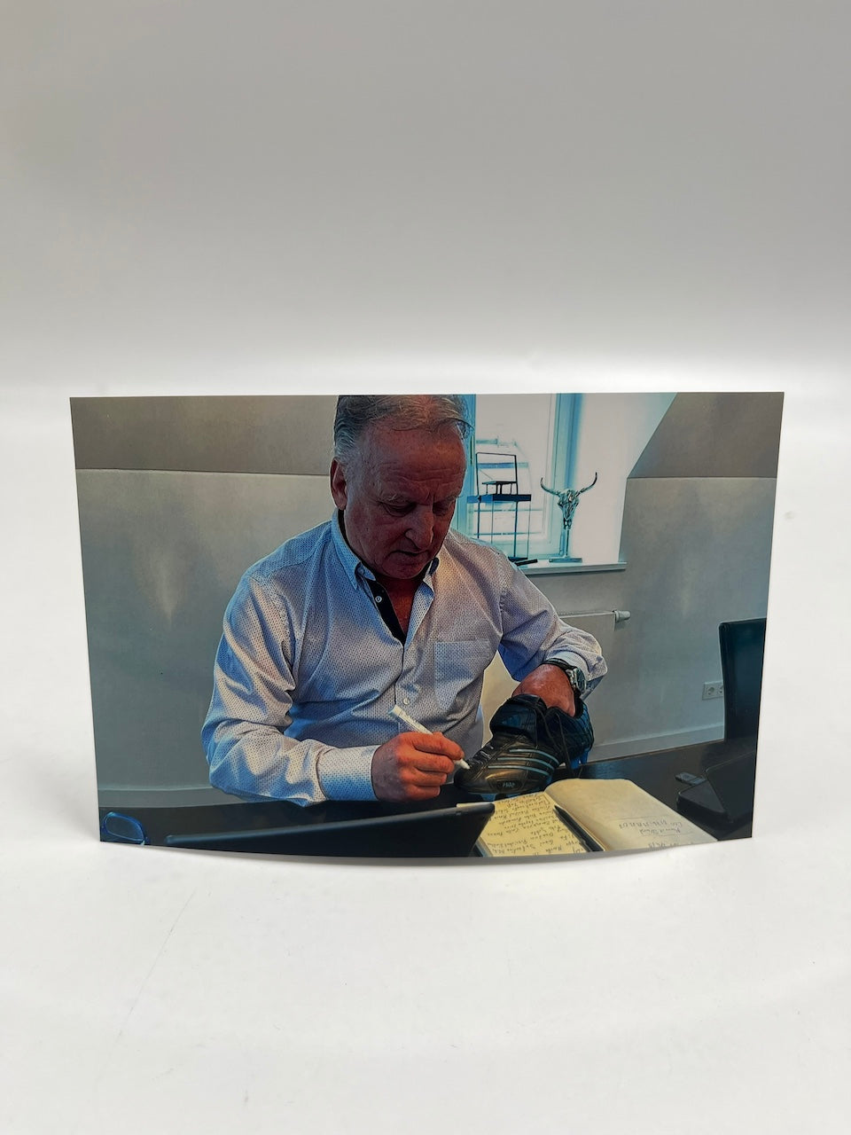 Matchworn Fußballschuhe Andreas Brehme signiert Adidas COA