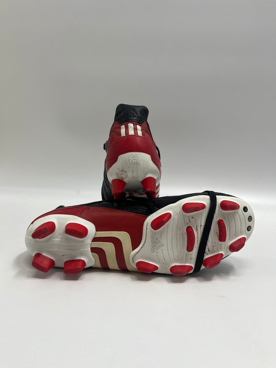 Matchworn Fußballschuhe Andreas Brehme signiert Adidas FCB COA