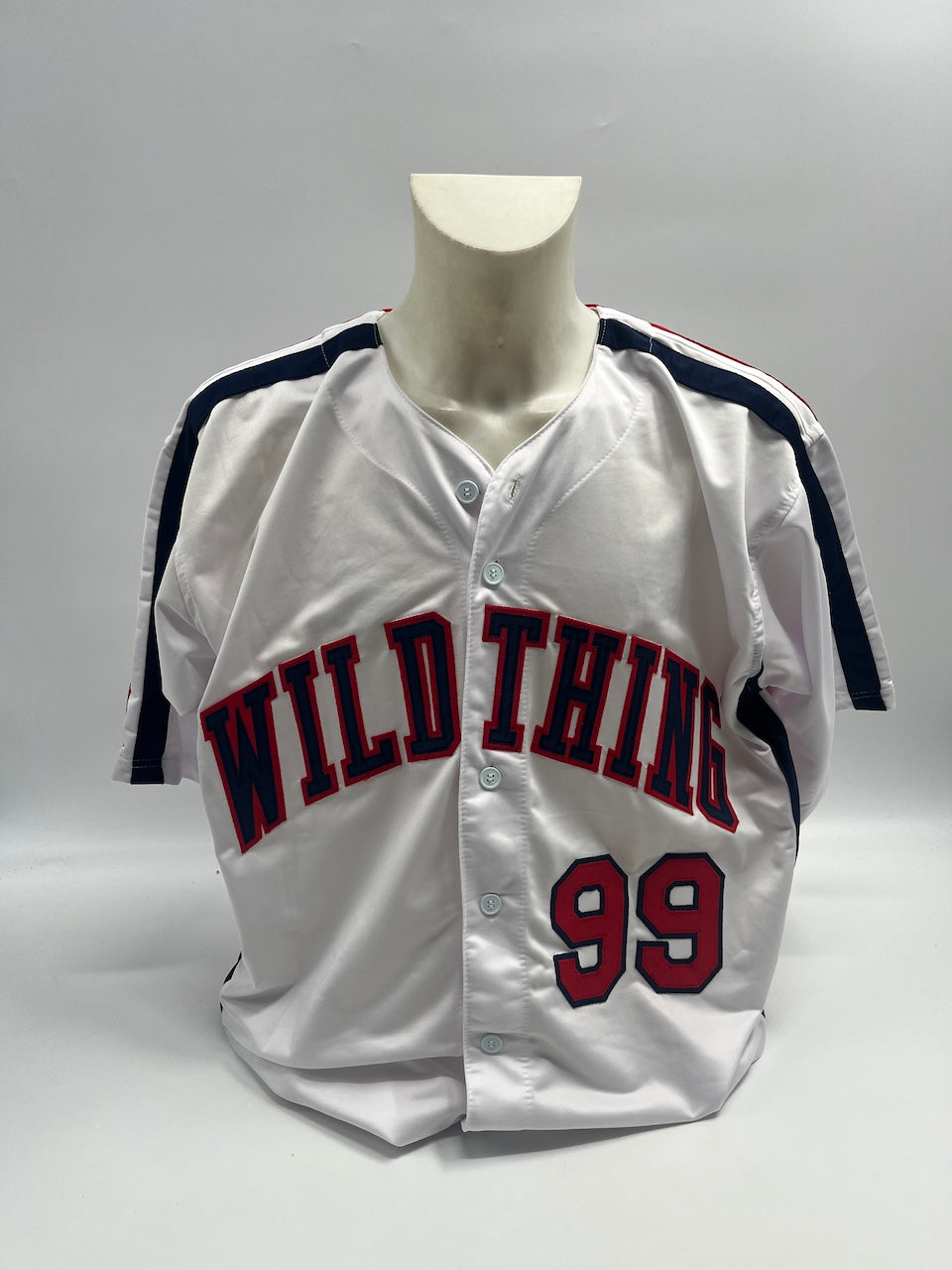 Ricky 'Wild Thing' Vaughn Jersey Charlie Sheen signiert Baseball COA XL