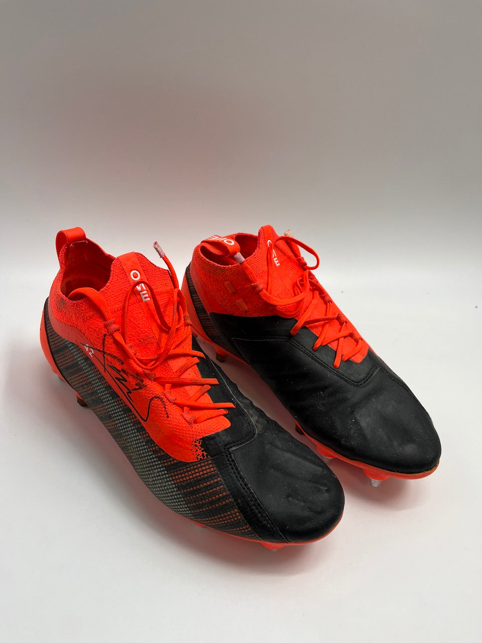 Matchworn soccer shoes Xaver Schlager signed Puma Coa
