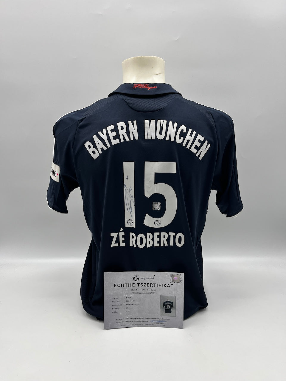 Bayern München Ze Roberto signiert Autogramm Adidas COA 176