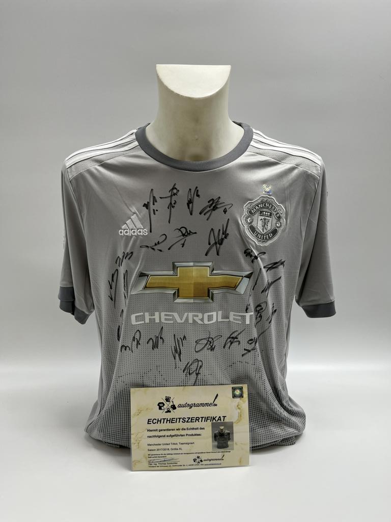 Manchester United Trikot 2017/2018 team signed football adidas XL