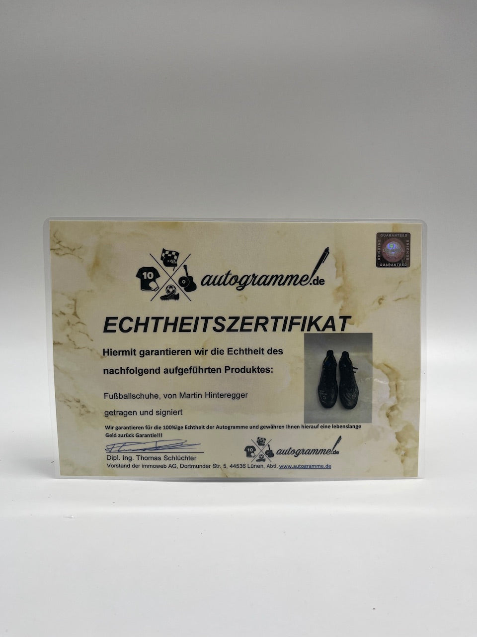 Matchworn soccer shoes Martin Hinteregger signed Adidas Coa