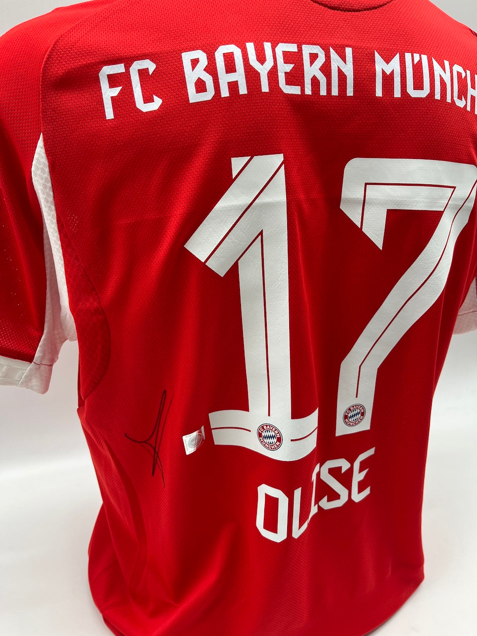 Bayern München Authentic-Trikot Michael Olise signiert Autogramm Adidas COA L