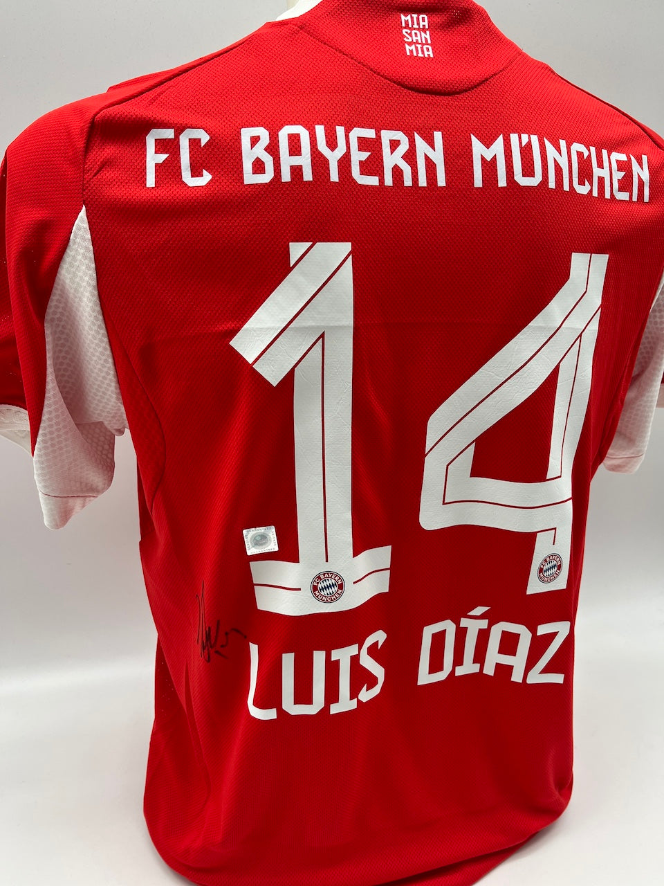 Bayern München Authentic-Trikot Luis Diaz signiert Autogramm Adidas COA M