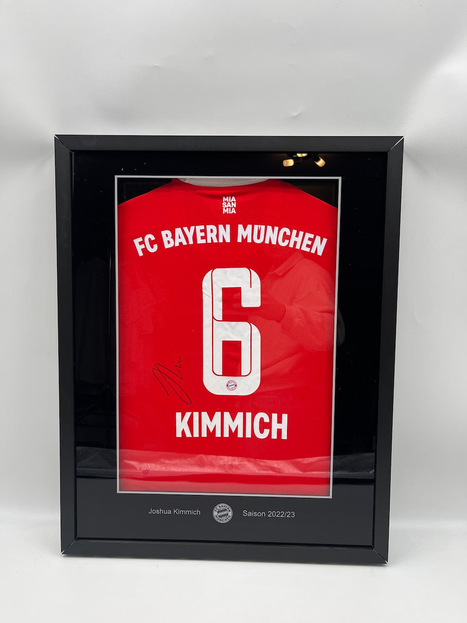 Bayern Munich jersey Joshua Kimmich signed in the framework of COA Adidas