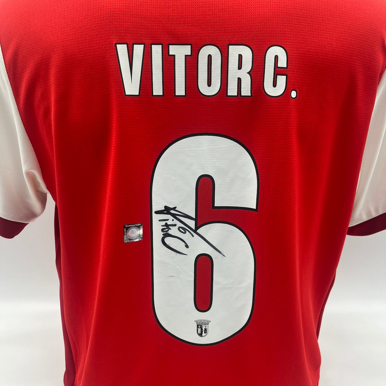 Matchworn SC Braga Trikot getragen & signiert von Vitor Carvalho 23.10.2024