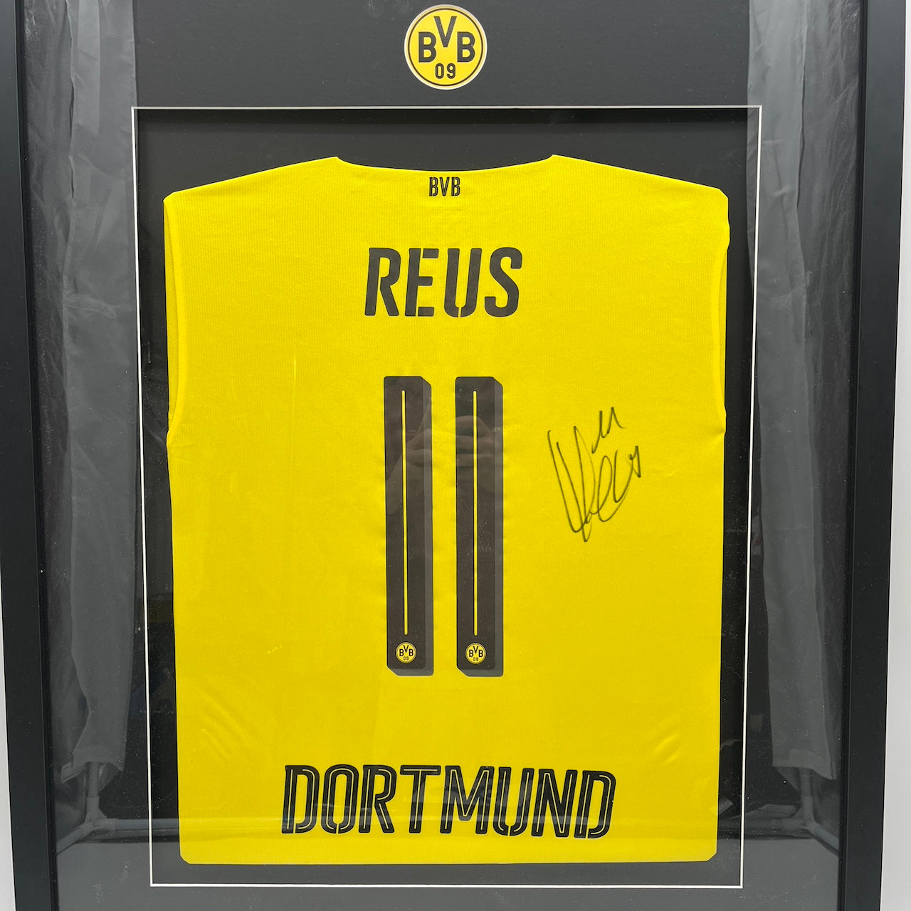 Borussia Dortmund Trikot Marco Reus signiert im Rahmen Puma BVB