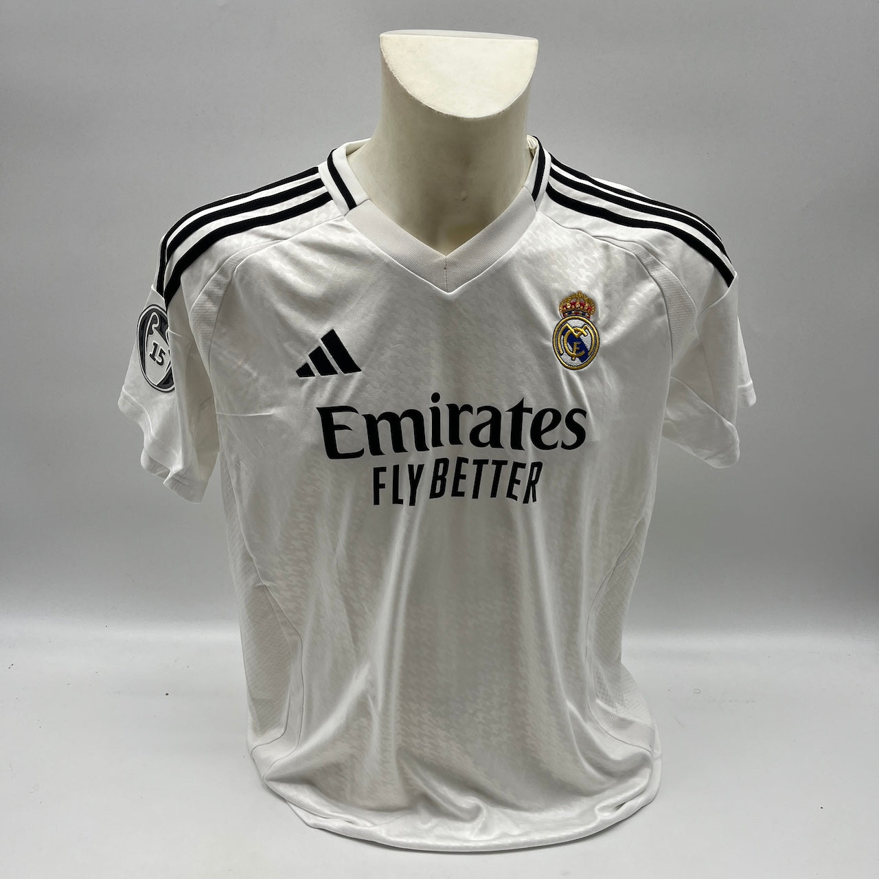 Real Madrid Trikot Kylian Mbappe signiert Autogramm Adidas COA XL