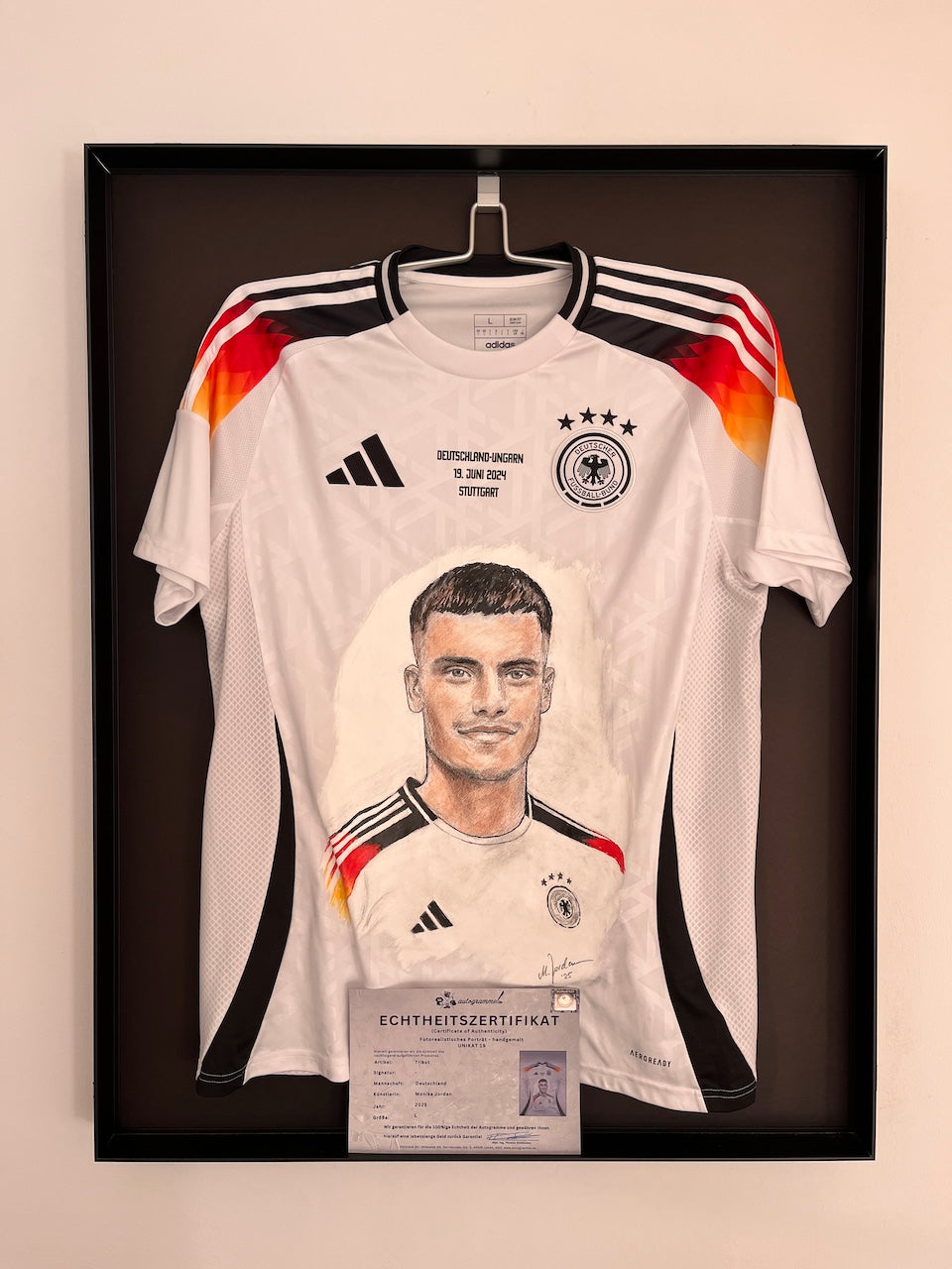 DFB jersey portrait Florian Wirtz hand painted L