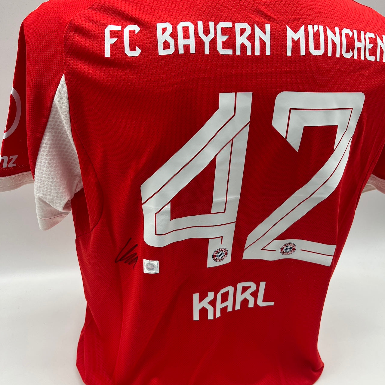 Bayern München Authentic-Trikot Lennart Karl signiert Autogramm Adidas COA L