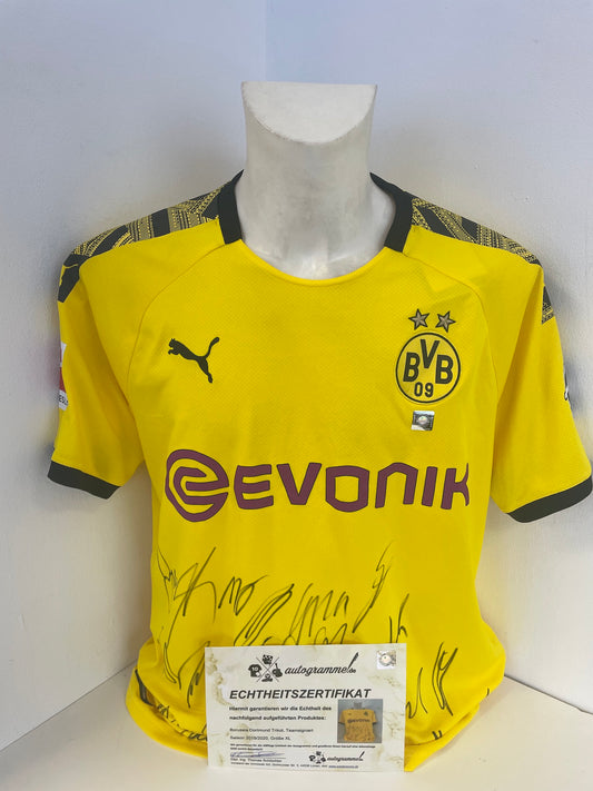 BVB Trikot 2019/2020 Teamsigniert Borussia Dortmund COA Puma XL