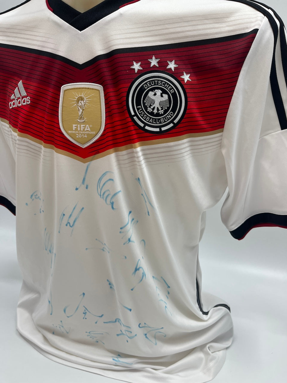 Deutschland Trikot WM 2014 Teamsigniert Autogramm DFB Weltmeister COA Adidas L