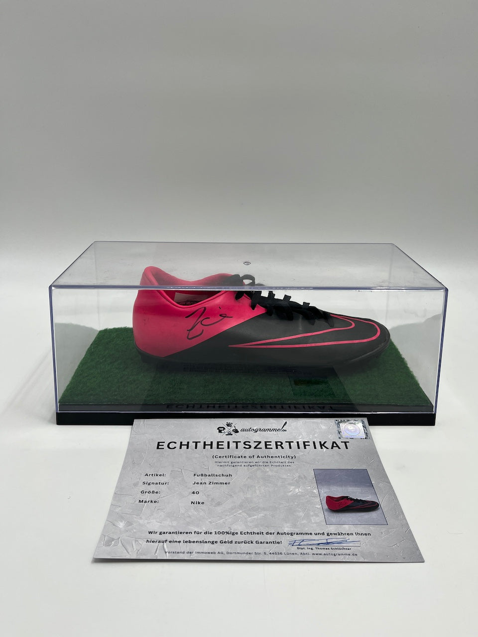 Football shoe Jean Zimmer signed Football Bundesliga Nike 40