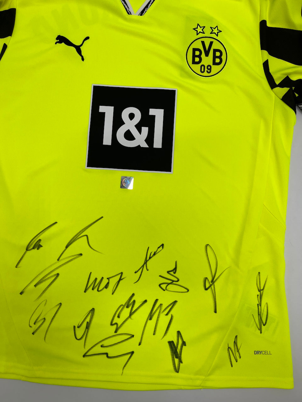 BVB special jersey 2025 team signed Borussia Dortmund Coa Puma L