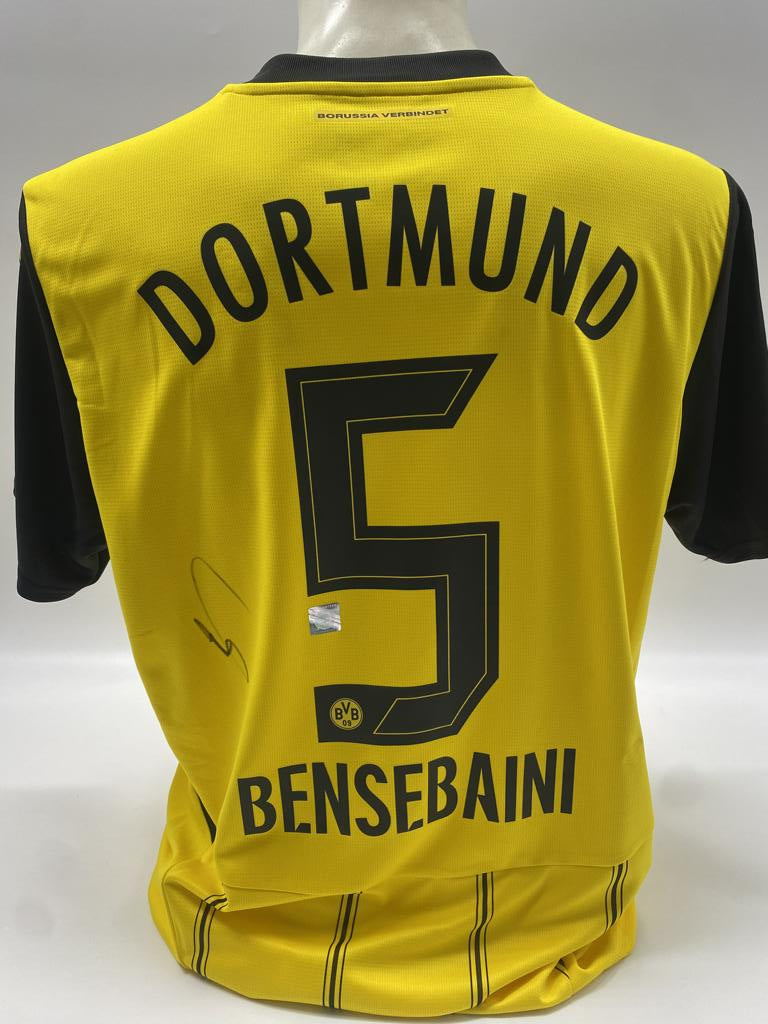 Borussia Dortmund Trikot Ramy Bensebaini signiert BVB neu Puma signiert L