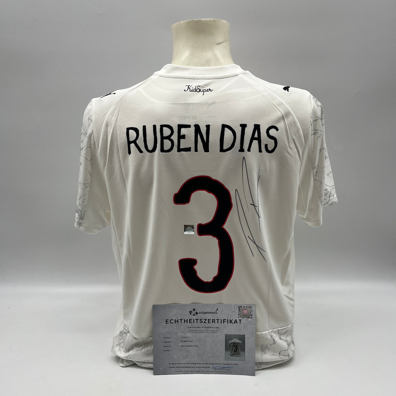 Manchester City Trikot Ruben Dias signiert Autogramm Puma COA neu L
