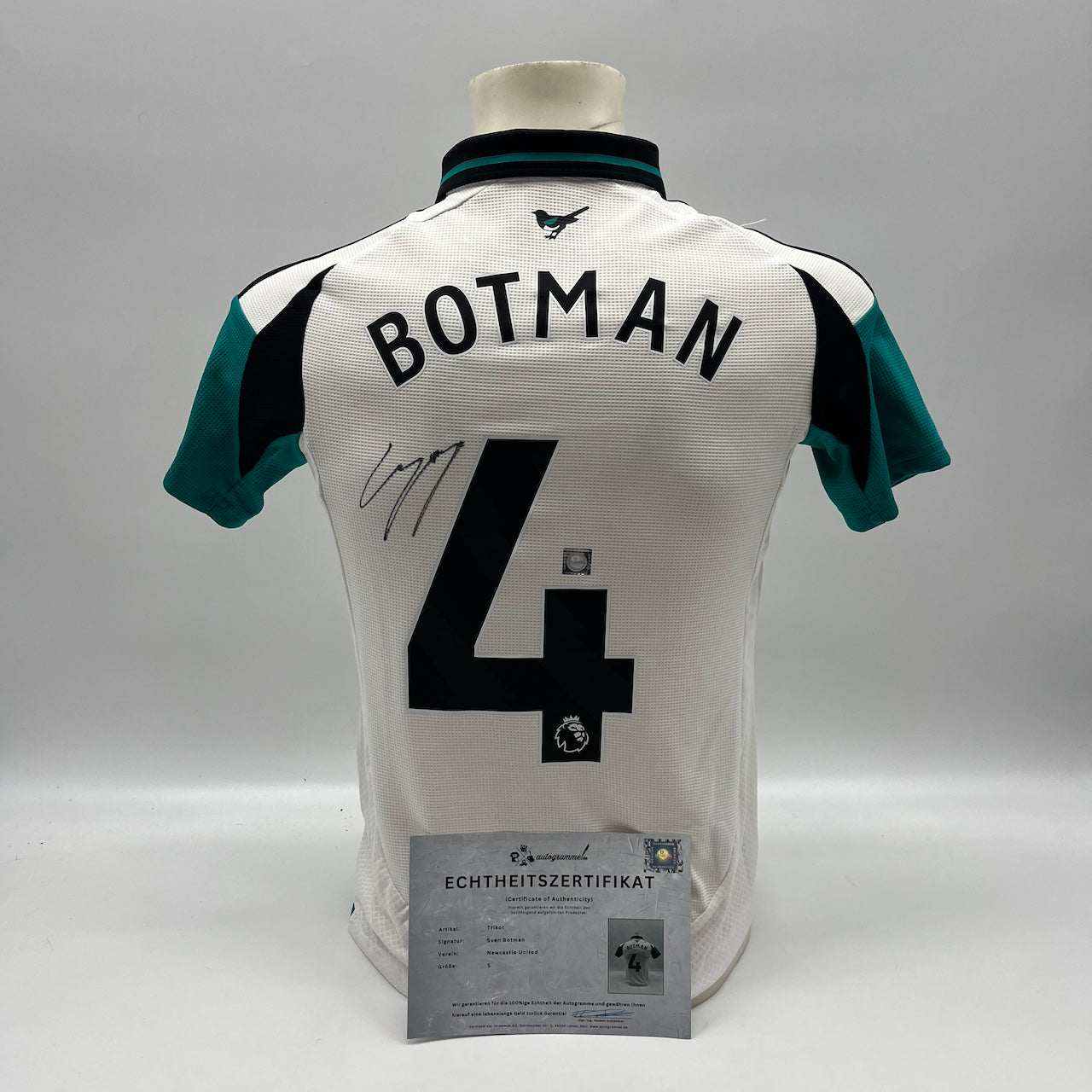 Newcastle United Trikot Sven Botman signiert Autogramm Fußball Adidas S