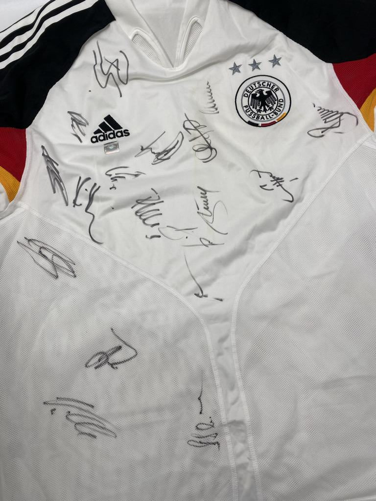Deutschland Trikot EM 2004 Teamsigniert DFB Adidas L