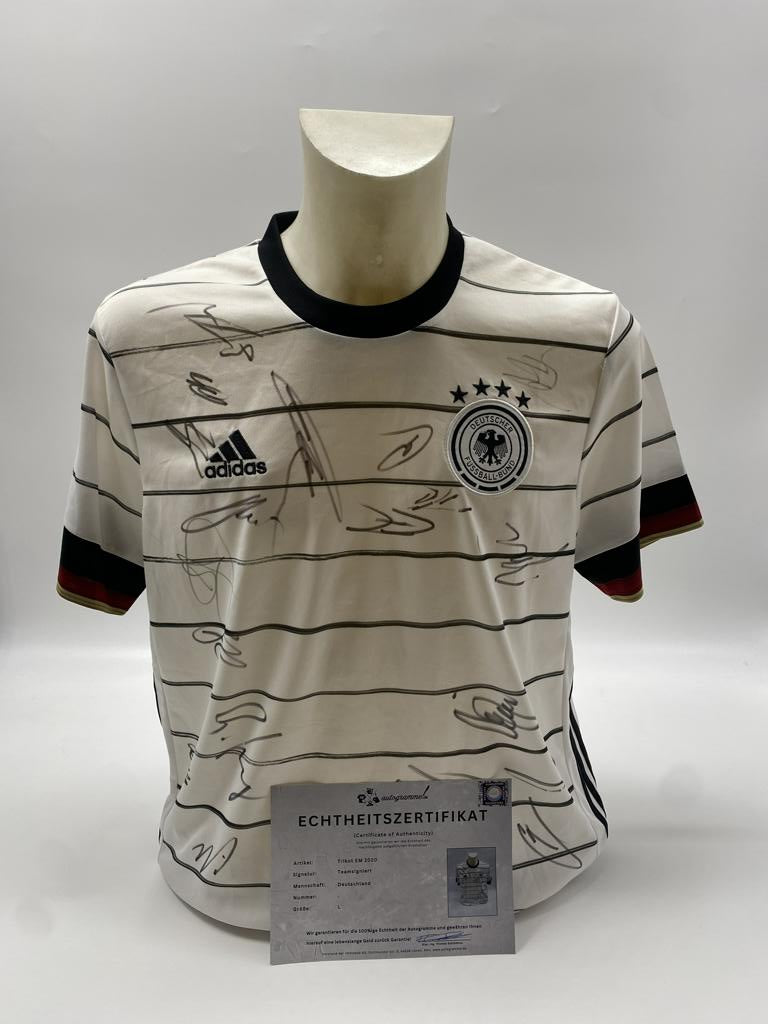 Deutschland Trikot EM 2020 Teamsigniert DFB Adidas L