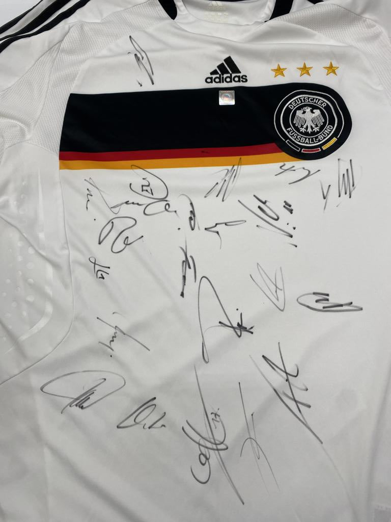 Germany Jersey Euro 2008 Team Signed DFB Adidas XL