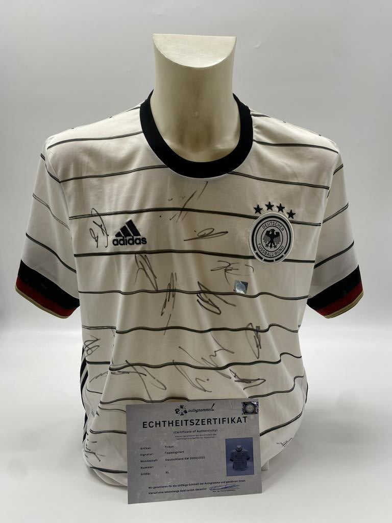 Germany Jersey Euro 2020/2021 Team Signed DFB Adidas XL
