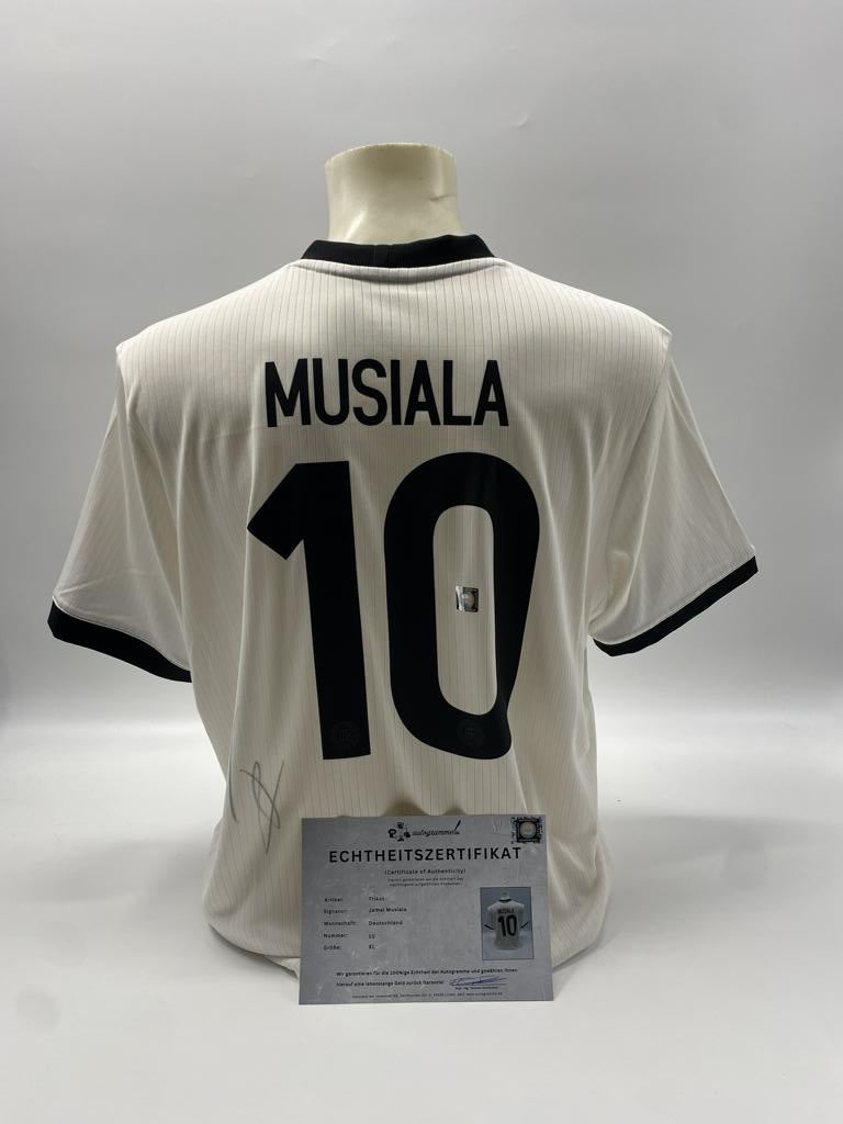 DFB Trikot Jamal Musiala signiert COA Deutschland Autogramm Adidas XL