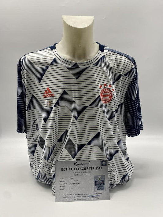 Bayern München Shirt Manuel Neuer signiert Autogramm Adidas 3XL