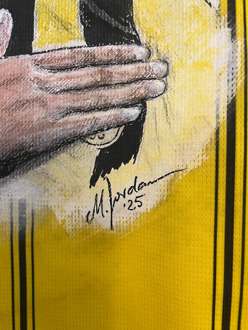Borussia Dortmund jersey portrait karim adeyemi hand painted bvb puma m