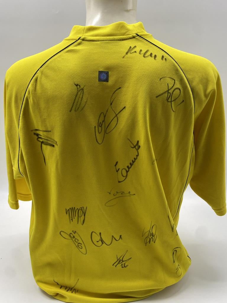 BVB jersey 2002/2003 team signed Borussia Dortmund COA Gool L