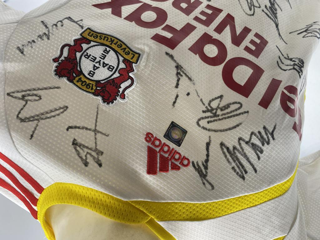 Bayer Leverkusen jersey, 2009/2010/2011 season, team signed, autographed, Adidas 176