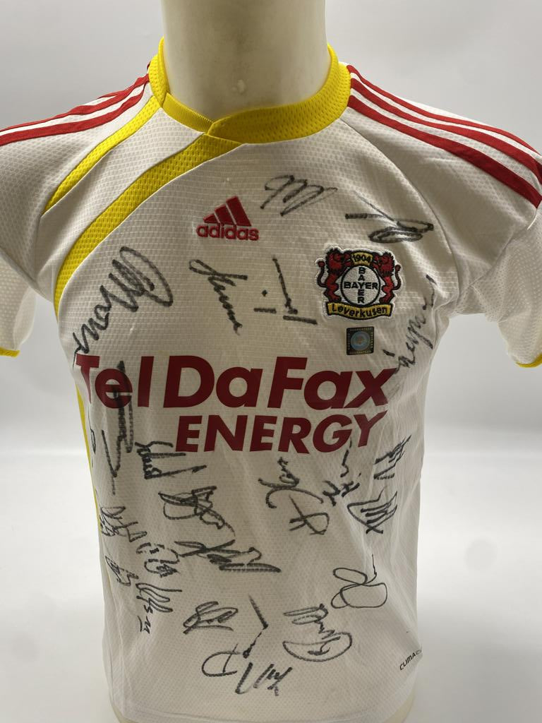 Bayer Leverkusen Trikot Saison 2009/2010/2011 Teamsigniert Autogramm COA Adidas 152