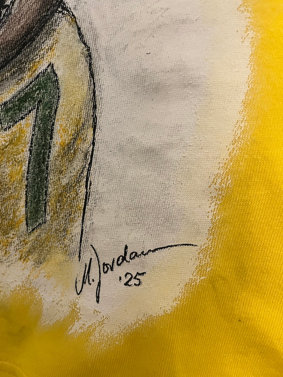 Brasilien Repro Trikot Portrait Pele, Jairzinho, Alberto handgemalt und signiert